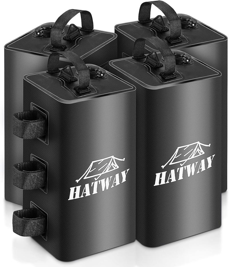 Hatway Canopy Water Weight Bag,88 LBS Water Tent Weights Set of 4 Leg Weights for Pop Up Canopy,Gazebo,Canopies,Tent-4 * 10L-Black - Image 1